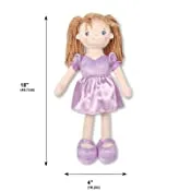 18" Addy Doll Purple Rag Doll (89045Purple)