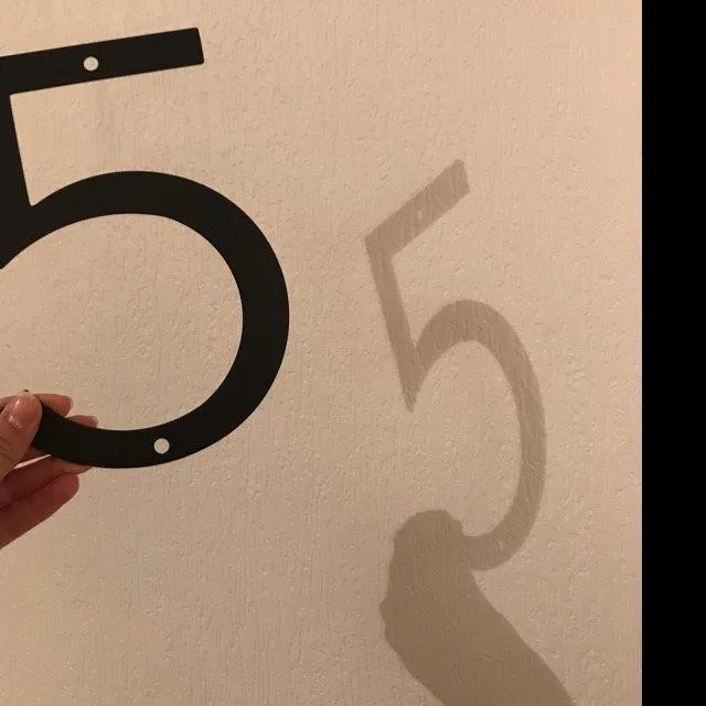 8'' Modern House Number or Letter - Contemporary Home Address - Large Door Numbers