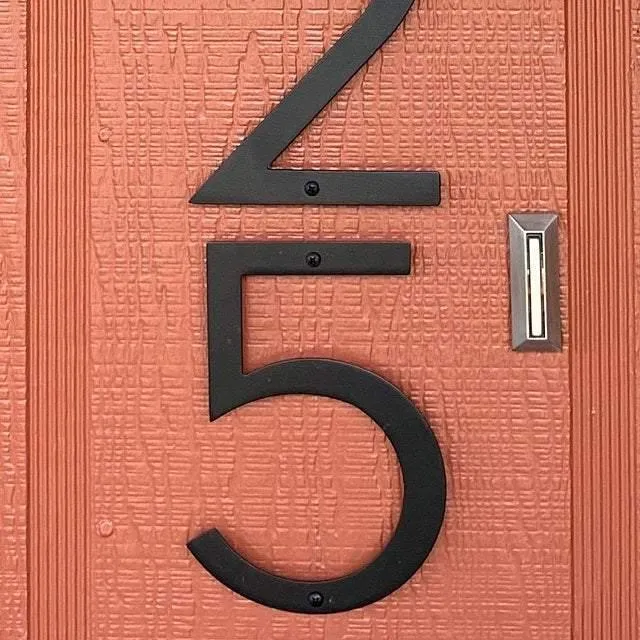 8'' Modern House Number or Letter - Contemporary Home Address - Large Door Numbers