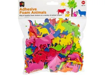 Adhesive Foam Animals 60gm