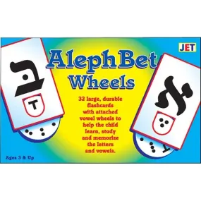 Aleph Bet Wheels Large Flashcards & vowel Wheels Great for Hebrew Learning