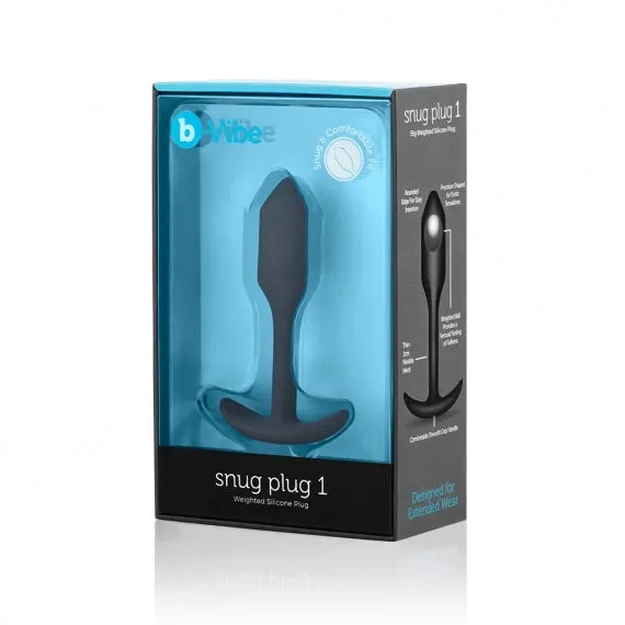 b-Vibe Snug Plug 1 Petite Weighted Silicone Anal Plug