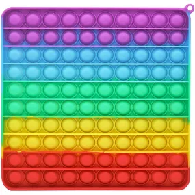 Big Rainbow Square Pop Fidget (colors and styles may vary)