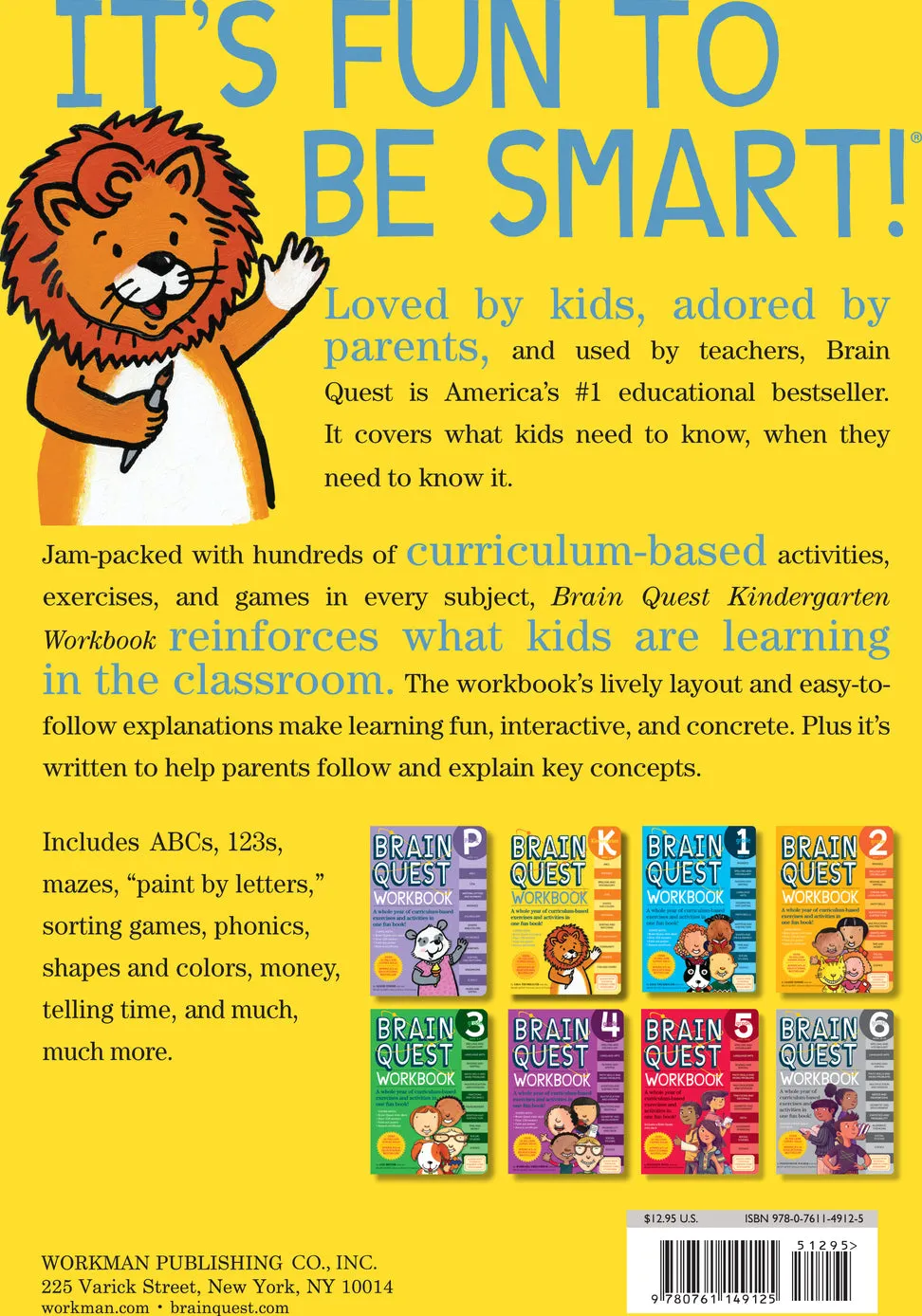 Brain Quest Workbook: Kindergarten Paperback