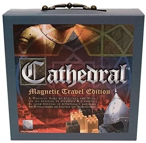 Cathedral Wooden Strategy Magnetic Portable Travel Game