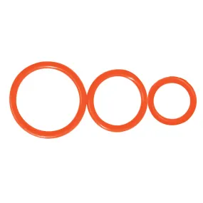 Control Rings Silicone Cock Rings - Orange