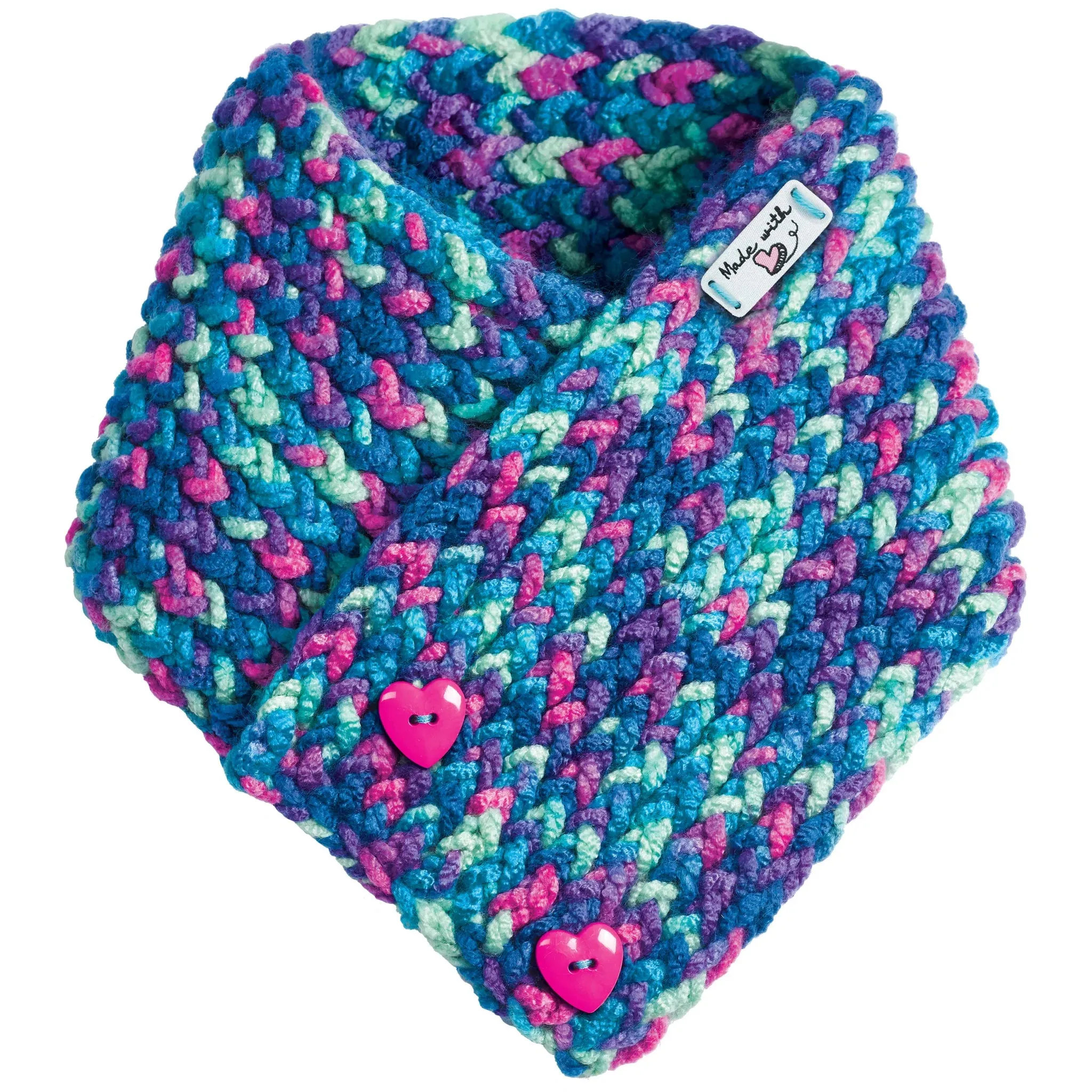 Creativity for Kids 6304 Quick Knit Button Scarf