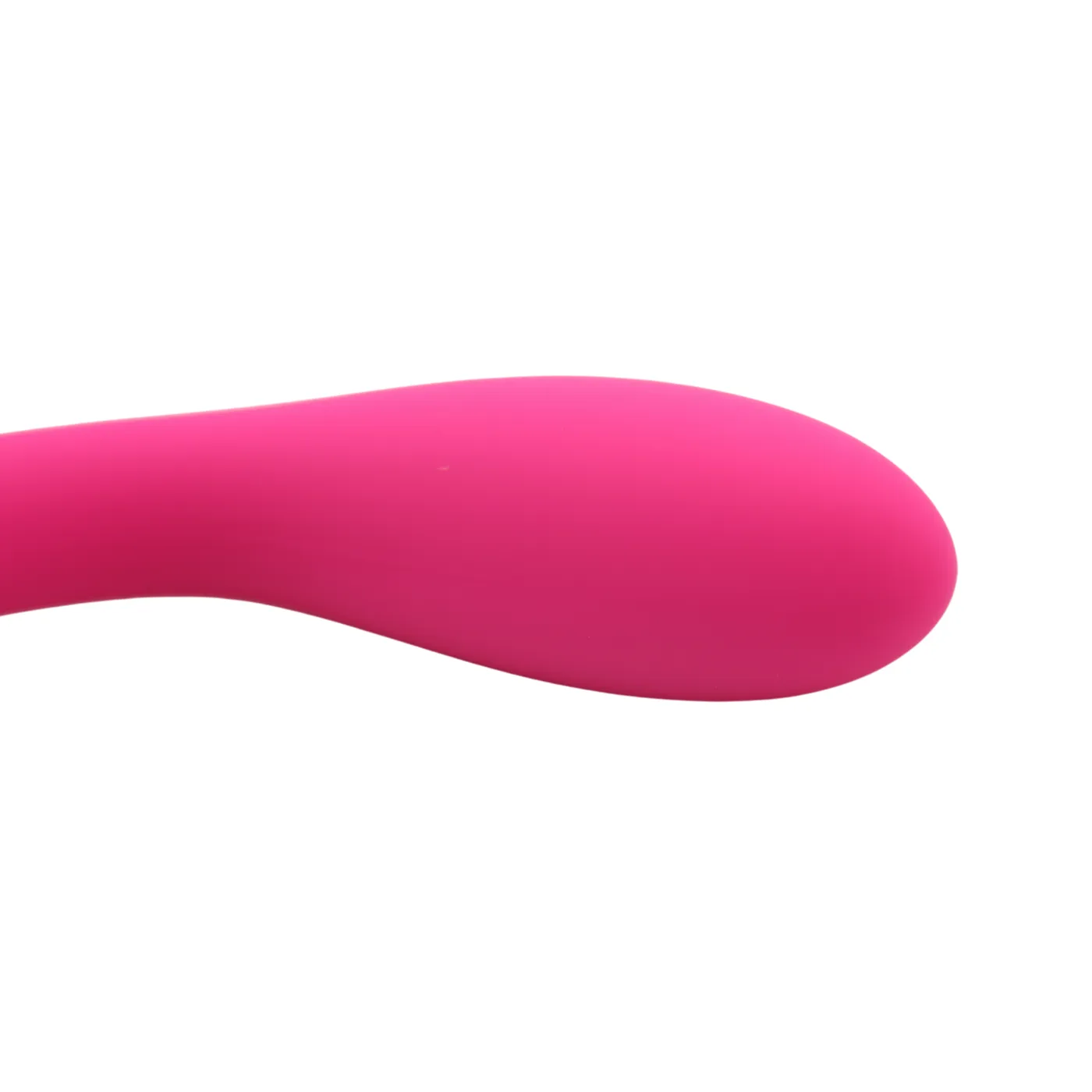 Curved Silicone Butt Plug With Flared Base