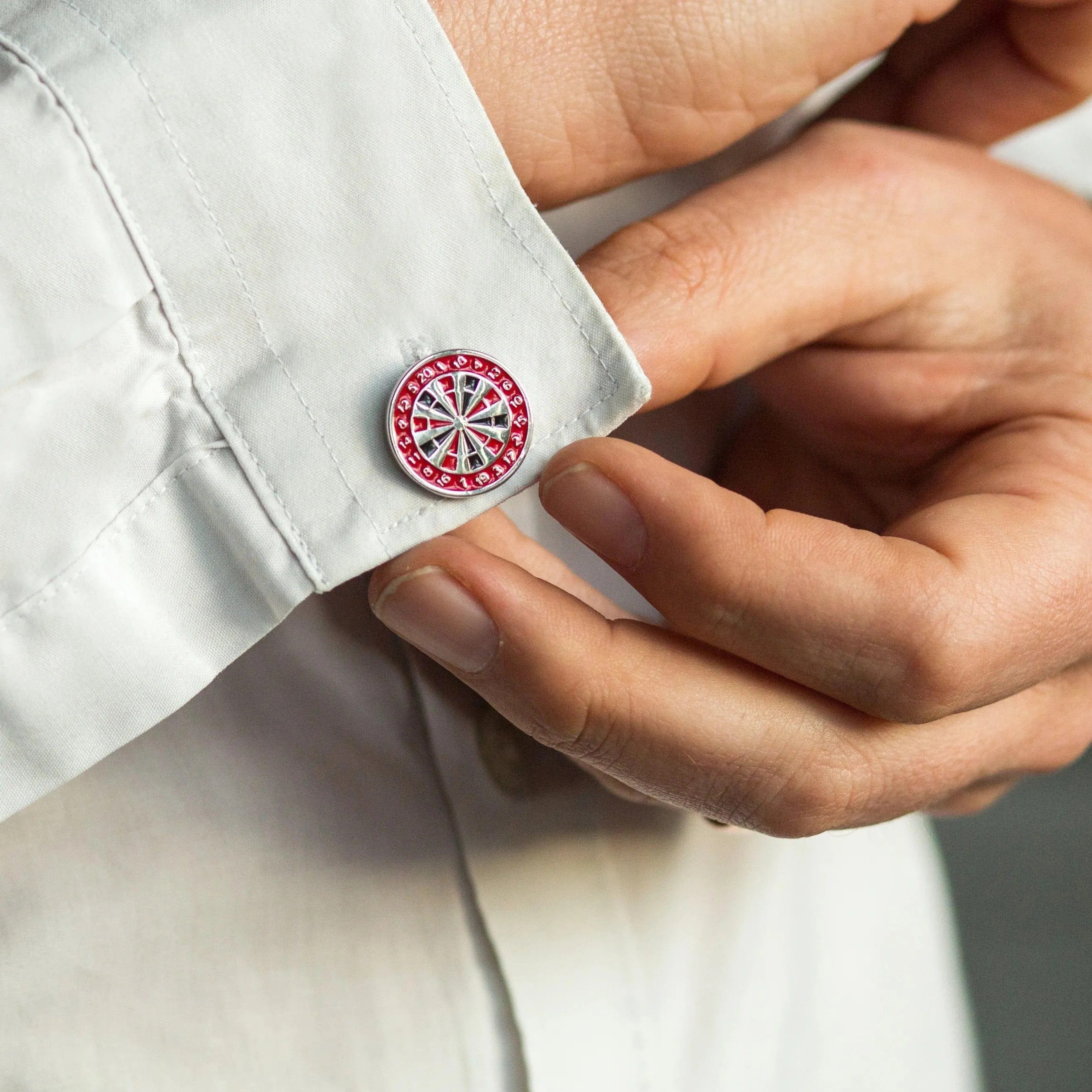 Dart Board Birthday Card and Cufflinks