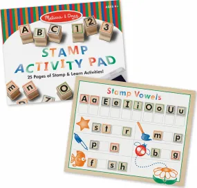 Deluxe Wooden Stamp Set - ABCs 123s