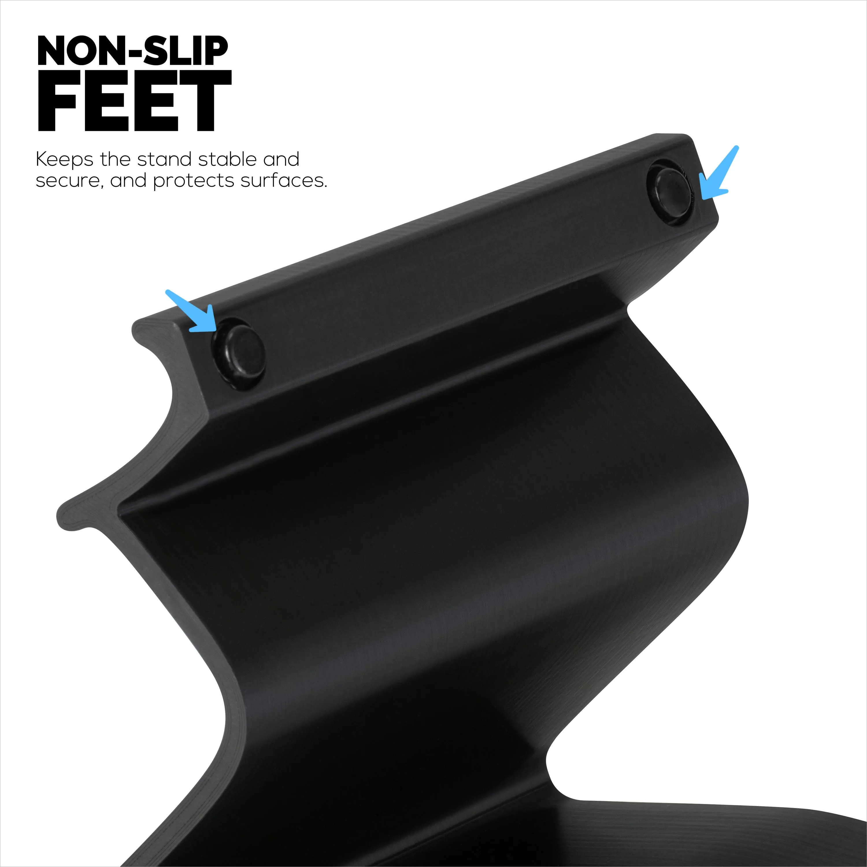 Desktop Keyboard Stand Holder - Minimal, Modern Wave Design for Display & Safe Storage for All Gaming, Home & Office Keyboards