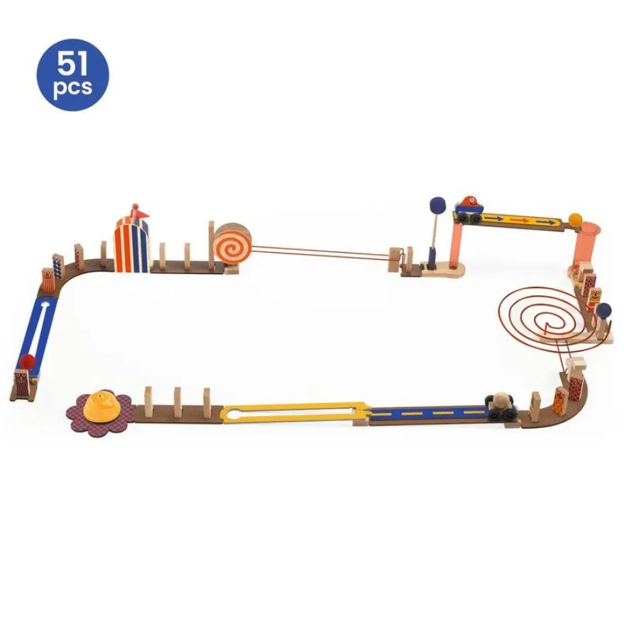 Djeco - Zig & Go Junior 51 piece Racer Set