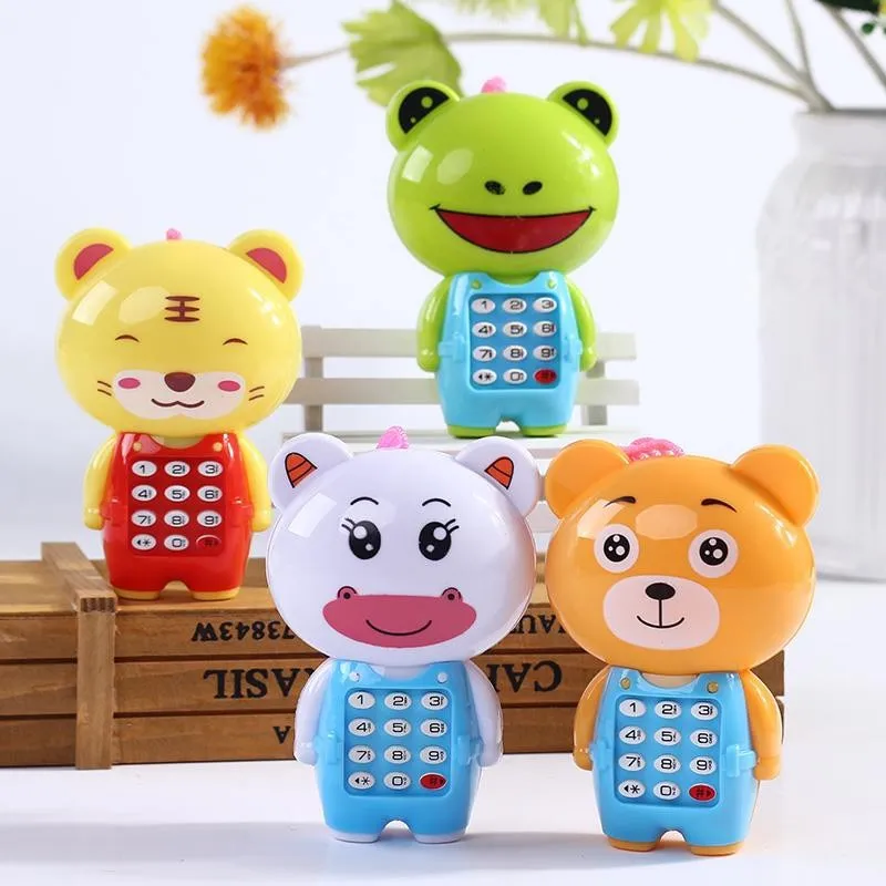 Electronic Toy Phone Musical Mini Cute Children Phone Toy Early Education Cartoon Mobile Phone Telephone Cellphone Baby Toys