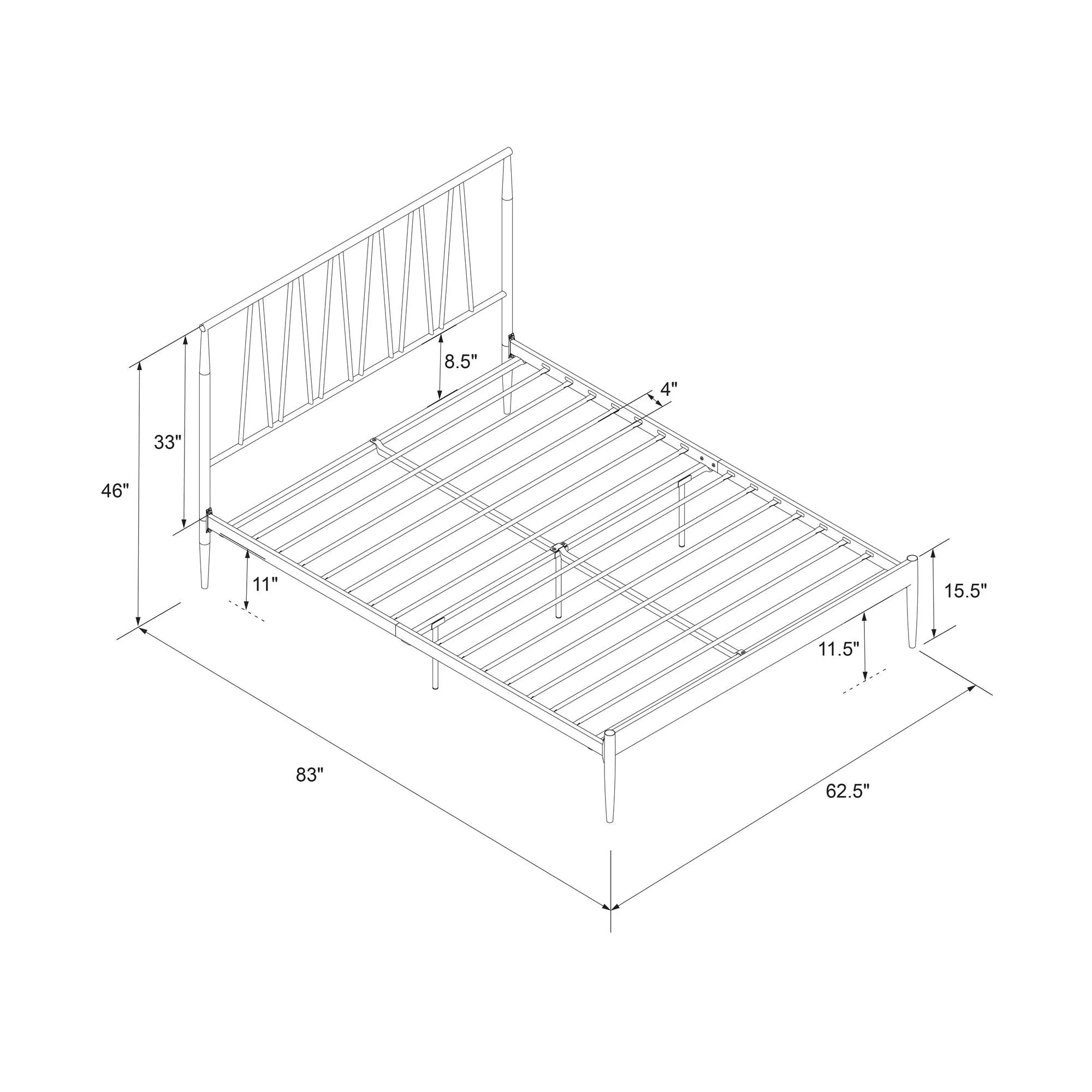 Fairfax Metal Bed Frame