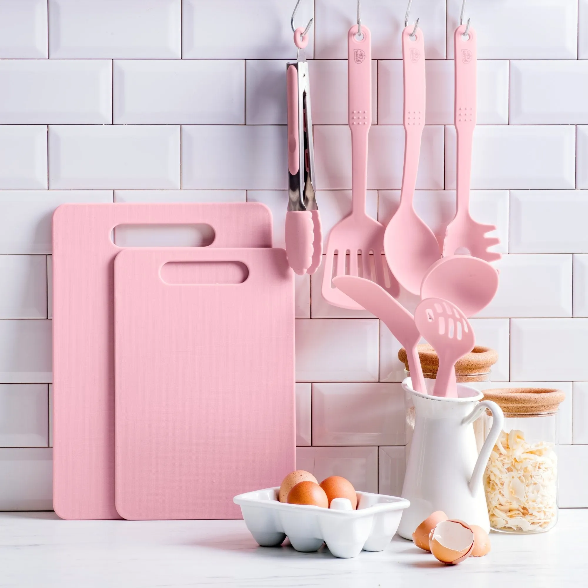 GreenLife Cutting Board Set | Pink