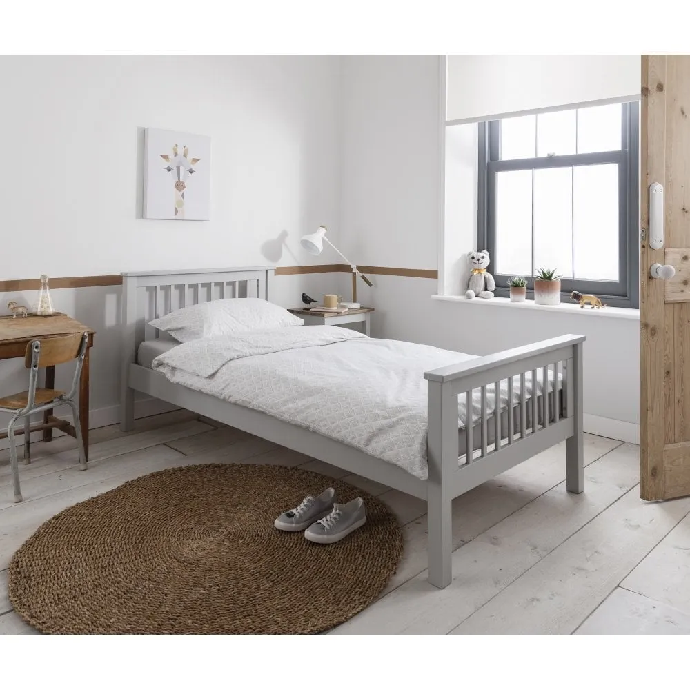 Hampshire Single Bed Frame with Oda Drawers in Grey