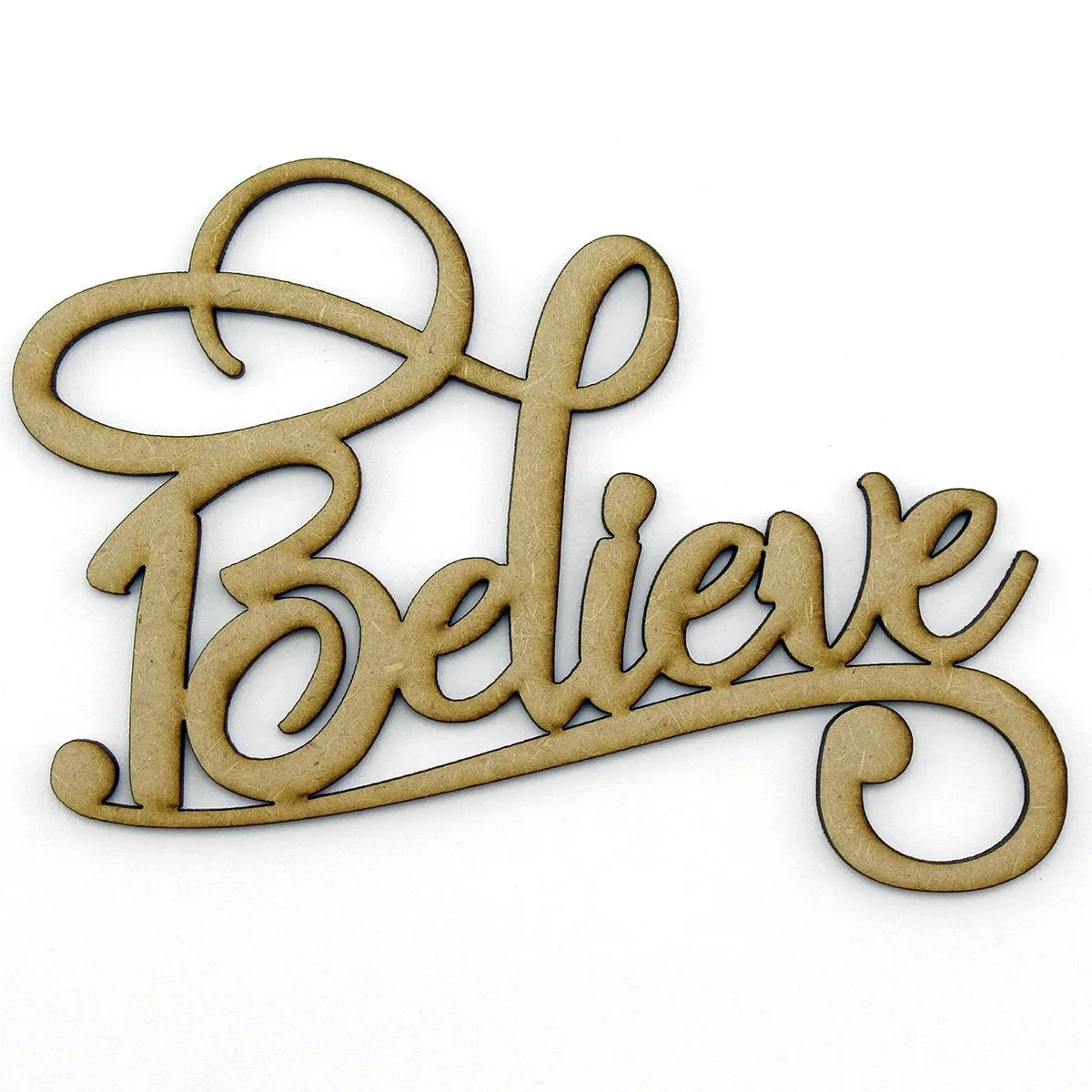 MDF Embellishment Words - Believe (Set of 3)