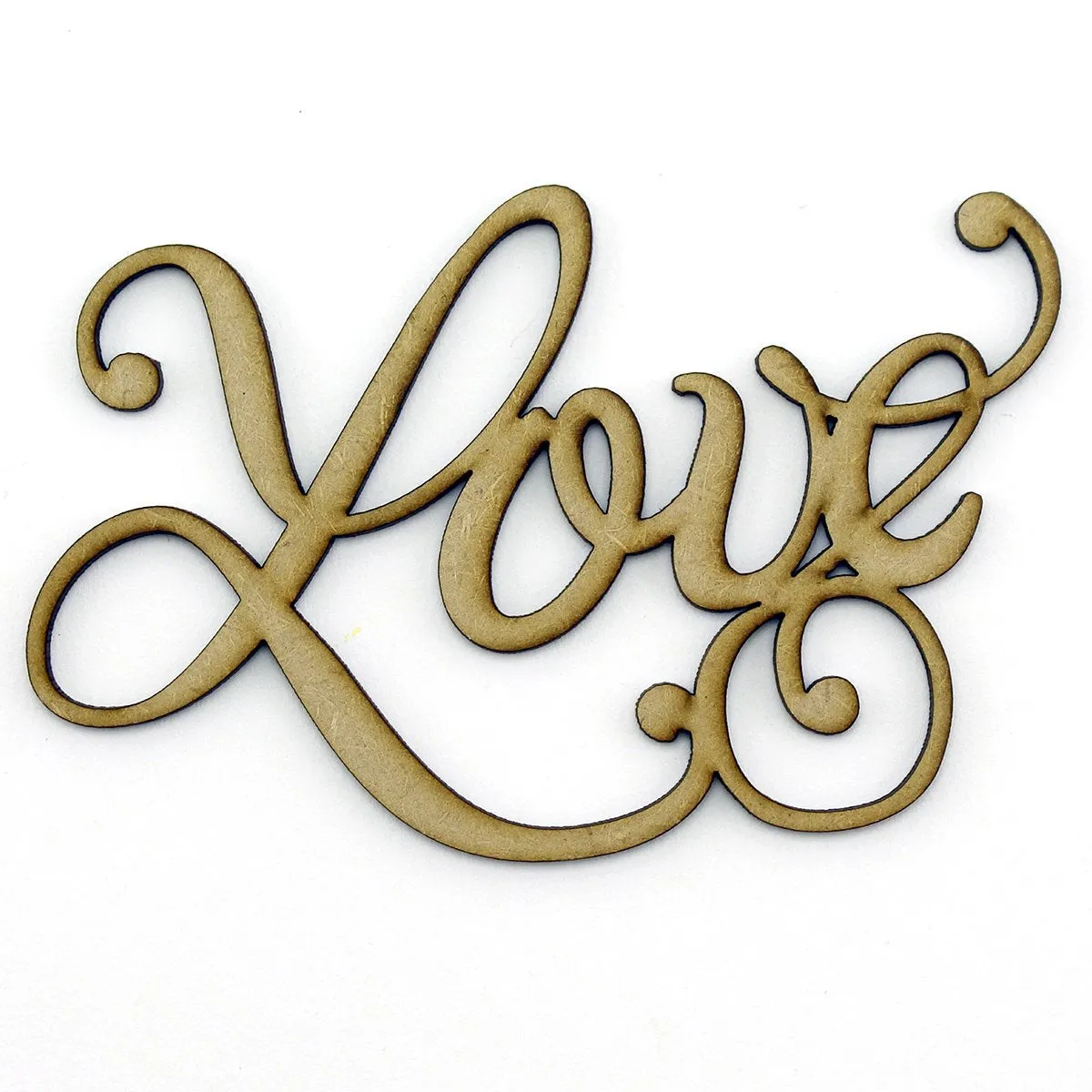 MDF Embellishment Words - Love (Set of 3)