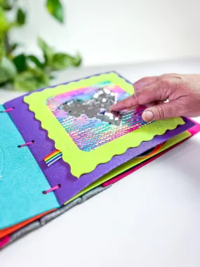 Mermaid Flip Sequins Quiet Book Page