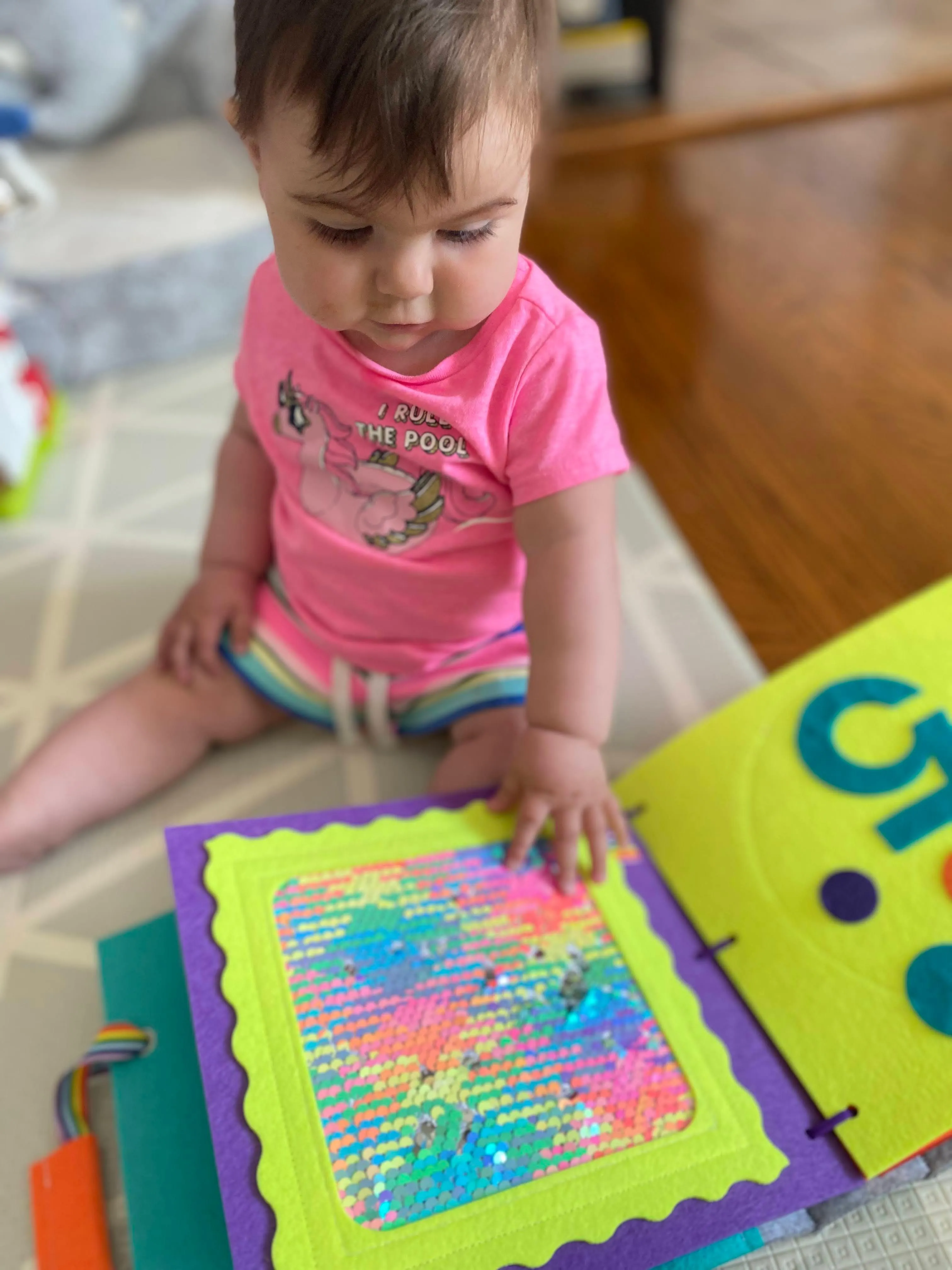 Mermaid Flip Sequins Quiet Book Page