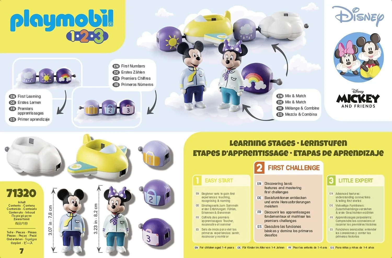 Playmobil 1.2.3 & Disney: Mickey's & Minnie's Cloud Ride