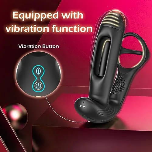 Prostate Massager with 10 Flapping & Vibration Settings