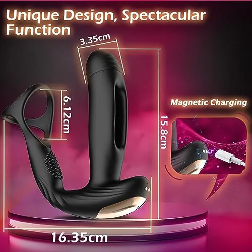 Prostate Massager with 10 Flapping & Vibration Settings