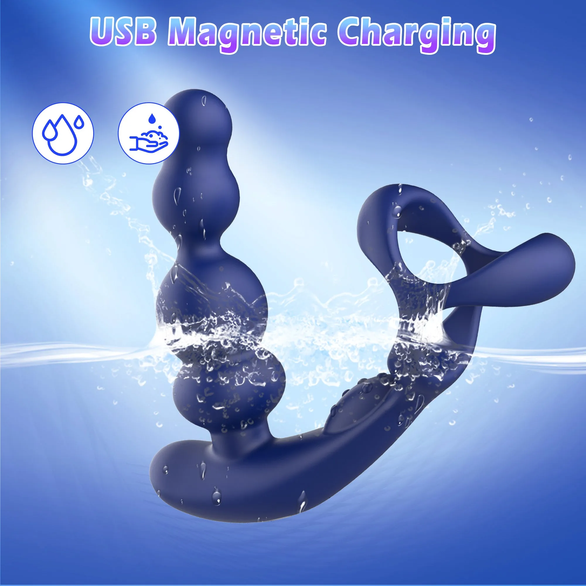 Prostate Massager with High Speed Rotation & Vibration