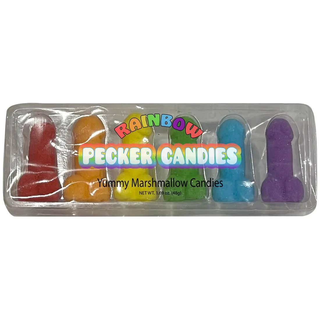 Rainbow Pride Pecker Candies 6pk