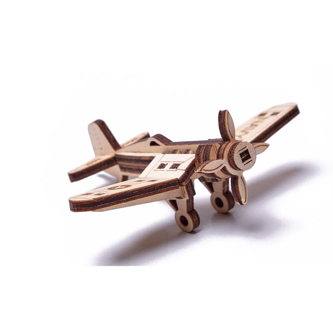 Set of Mini 3D Puzzles №1 Planes and Astronaut