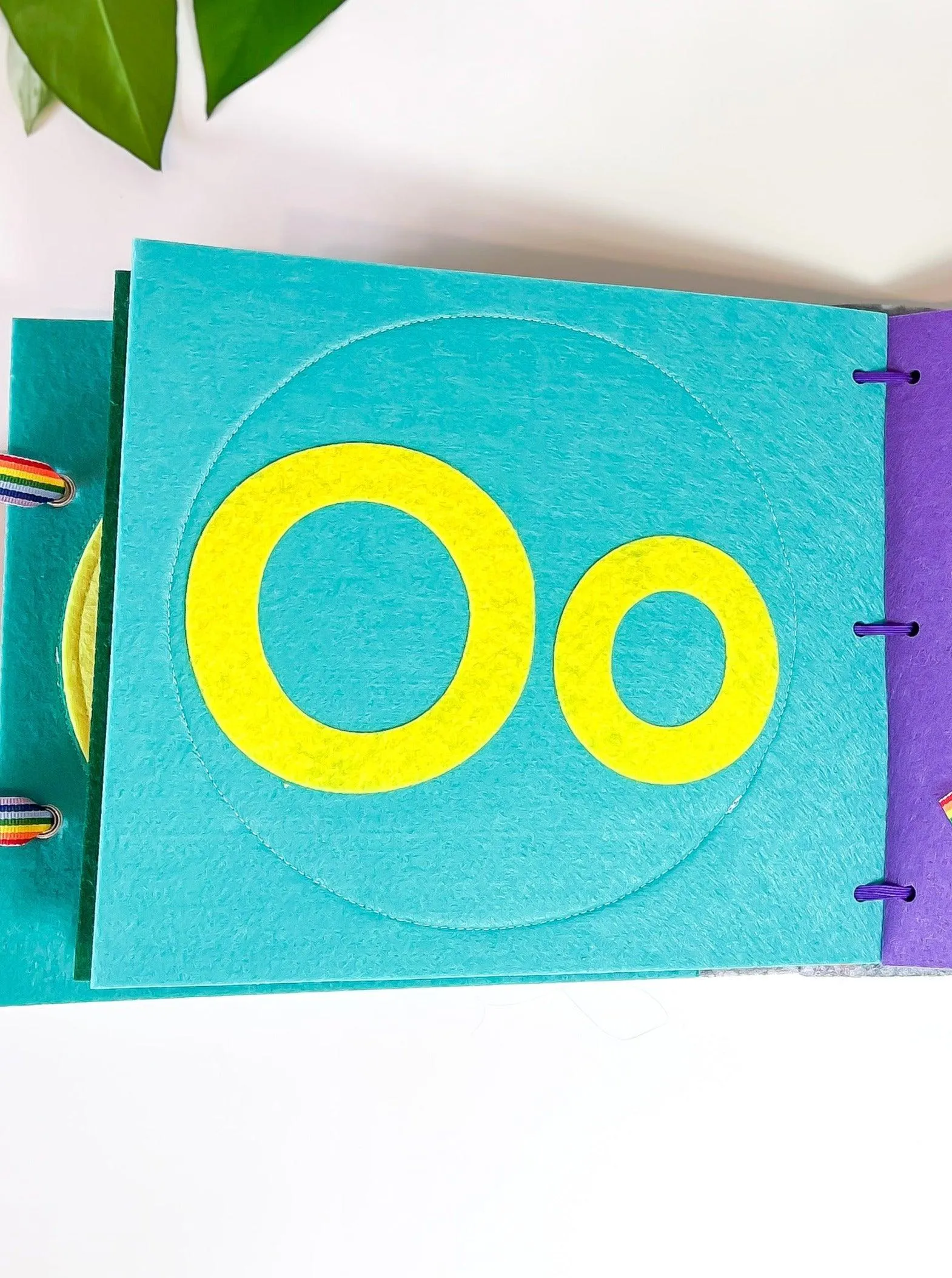 Shapes Puzzle Felt Quiet Book Page