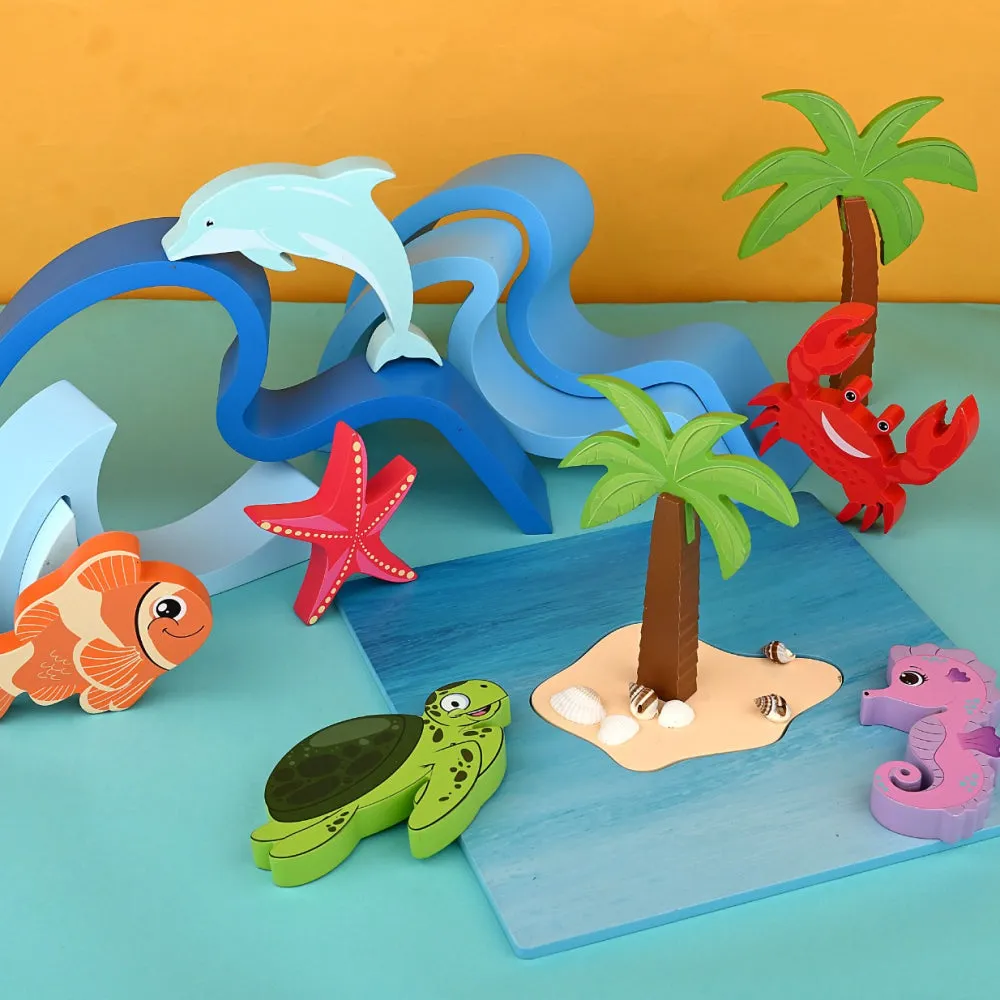 Wooden Sea Animals