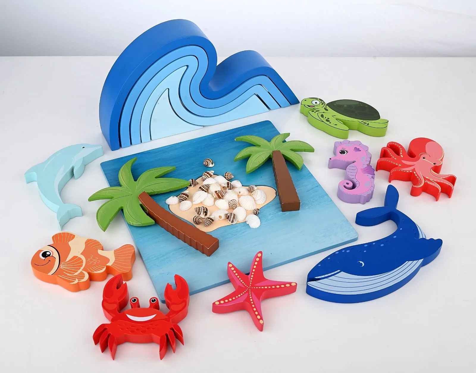 Wooden Sea Animals