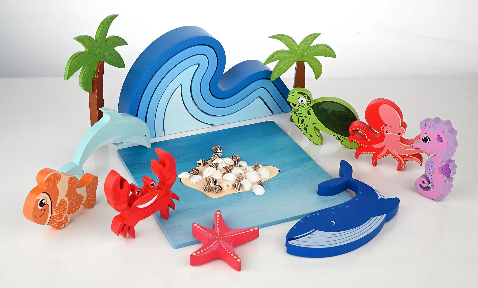 Wooden Sea Animals