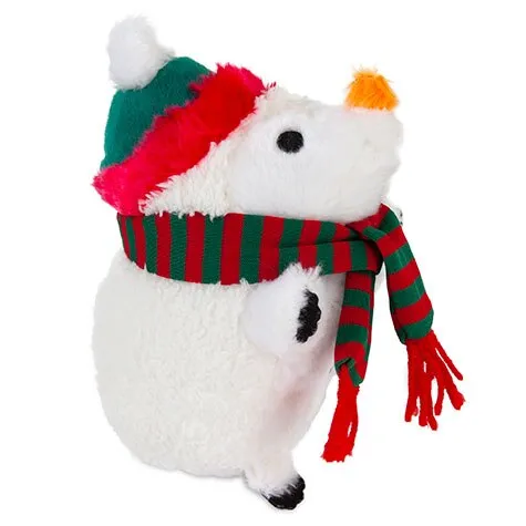 Zoobilee Snowman Holiday Heggie Dog Toy